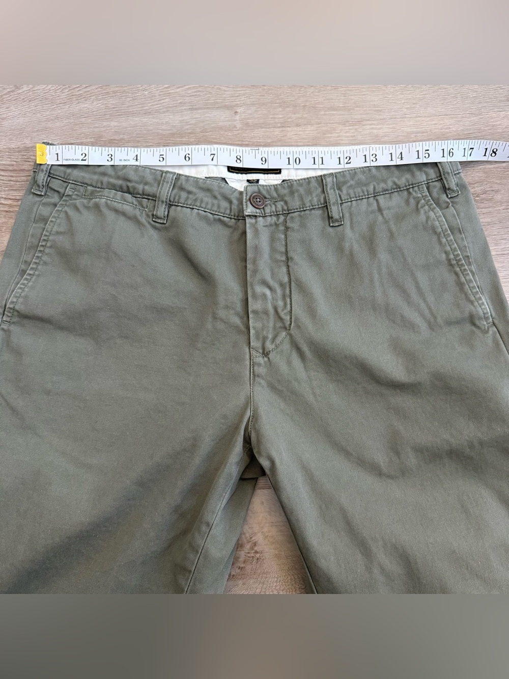Belstaff England 1924 Longton Chino Pants Faded Olive Green Men's Size 32x32 - Picture 5 of 13